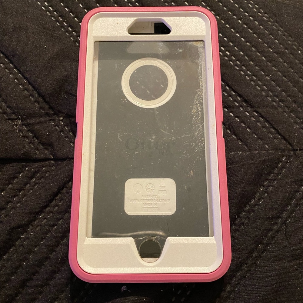 Pink Rubber/Hard iPhone 6/6S Plus OtterBox
